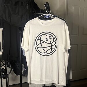 Under Armour White T-Shirt with Black Graphic
